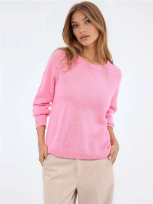 Mohito - Różowy sweter basic - różowy