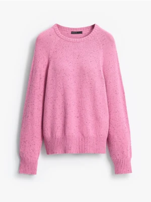 Mohito - Rożowy sweter z domieszką wełny - różowy