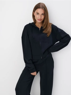 Mohito - Rozpinana bluza z dodatkiem modalu - czarny