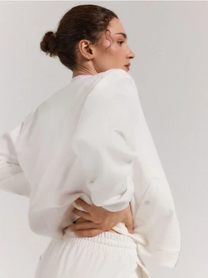 Mohito - Rozpinana bluza - kremowy