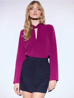 Mohito - Satynowa bluzka - czerwony