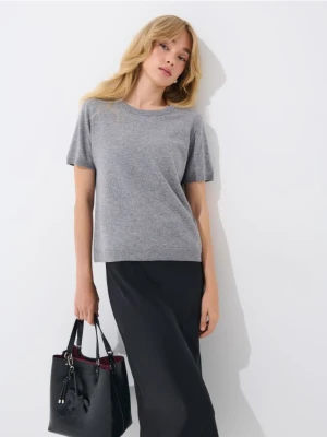 Mohito - Satynowa spódnica midi - czarny