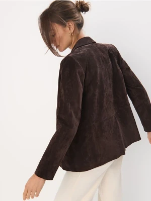 Mohito - Skórzana marynarka oversize - brązowy