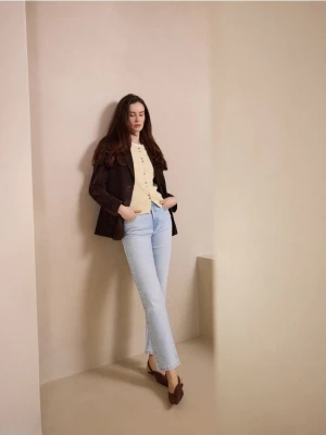 Mohito - Skórzana marynarka oversize - brązowy