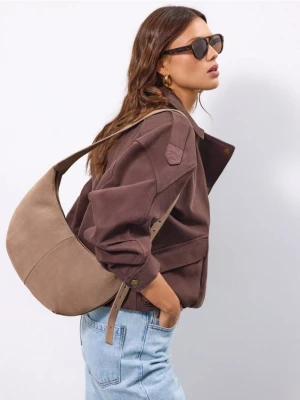 Mohito - Skórzana torebka - beżowy