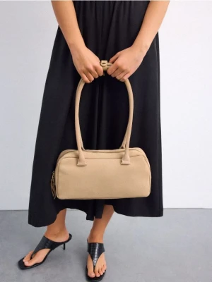 Mohito - Skórzana torebka - beżowy