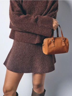 Mohito - Skórzana torebka - brązowy