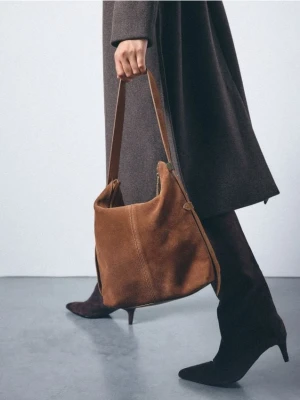 Mohito - Skórzana torebka - brązowy