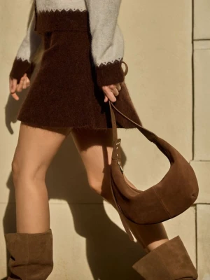 Mohito - Skórzana torebka - brązowy