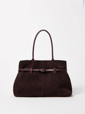 Mohito - Skórzana torebka - ciemnobrązowy