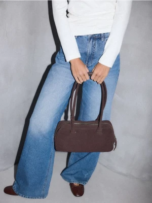 Mohito - Skórzana torebka - ciemnobrązowy