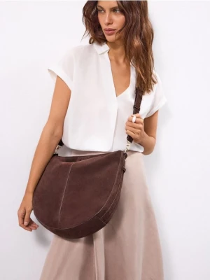 Mohito - Skórzana torebka - ciemnobrązowy