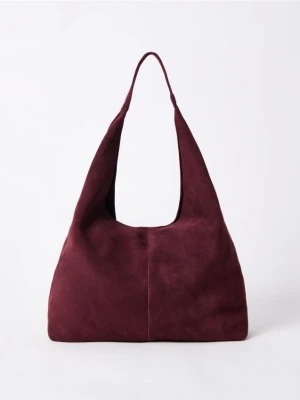 Mohito - Skórzana torebka - kasztanowy