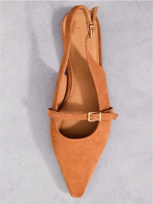 Mohito - Skórzane baleriny - beżowy