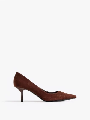 Mohito - Skórzane czółenka - ciemnobrązowy