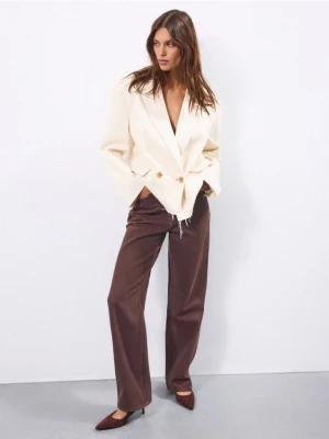 Mohito - Skórzane czółenka - ciemnobrązowy