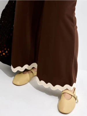 Mohito - Skórzane masełkowe baleriny - żółty