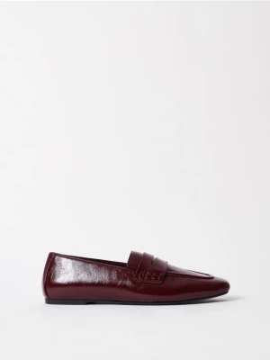 Mohito - Skórzane mokasyny - mahoń