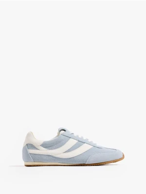 Mohito - Skórzane sneakersy - błękitny