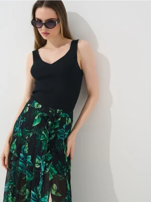 Mohito - Spódnica maxi w roślinny print - zielony