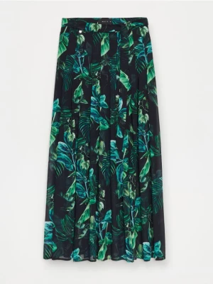 Mohito - Spódnica maxi w roślinny print - zielony