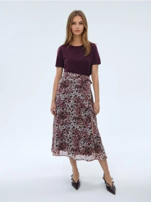 Mohito - Spódnica midi w print - beżowy