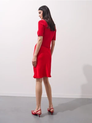 Mohito - Spódnica mini z wiskozy - czerwony