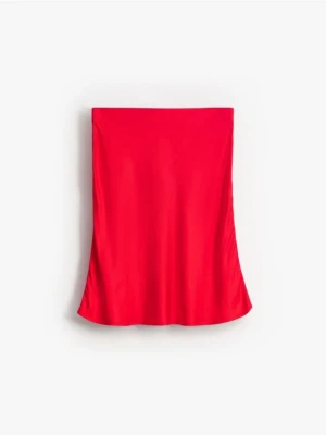 Mohito - Spódnica mini z wiskozy - czerwony