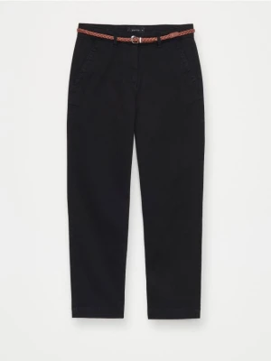 Mohito - Spodnie chino z paskiem - czarny