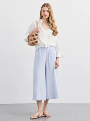 Mohito - Spodnie culotte - błękitny