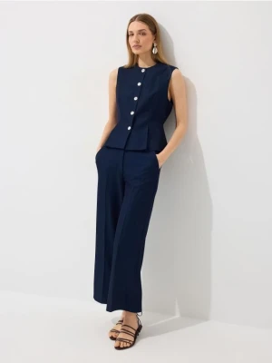 Mohito - Spodnie culotte - granatowy