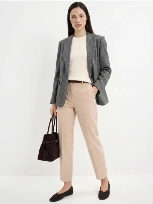 Mohito - Spodnie cygaretki petite - beżowy