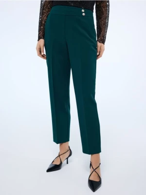 Mohito - Spodnie cygaretki petite - ciemny zielony