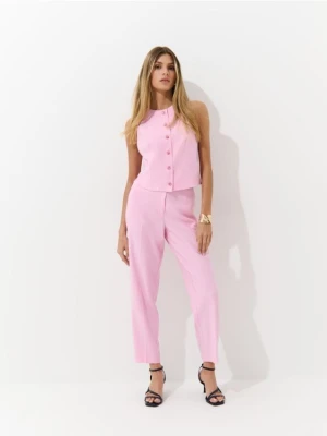 Mohito - Spodnie cygaretki - różowy