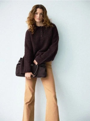 Mohito - Spodnie flare - brązowy