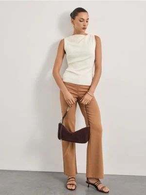 Mohito - Spodnie flare - brązowy