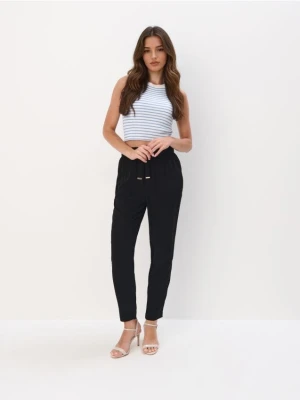 Mohito - Spodnie paperbag - czarny