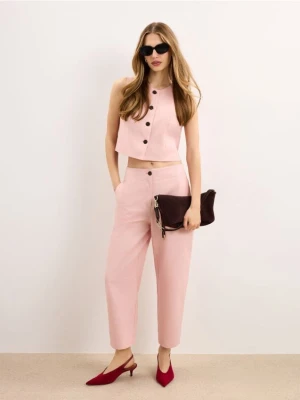 Mohito - Spodnie slouchy - pastelowy różowy