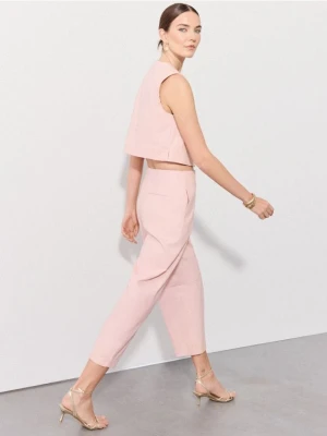 Mohito - Spodnie slouchy - pastelowy różowy