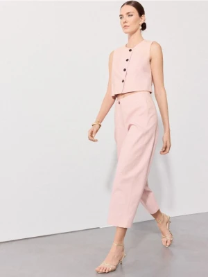 Mohito - Spodnie slouchy - pastelowy różowy