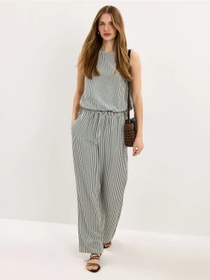 Mohito - Spodnie w paski - zielony