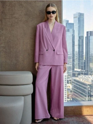 Mohito - Spodnie wide leg - ciemny fiolet