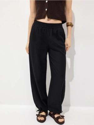 Mohito - Spodnie wide leg - czarny