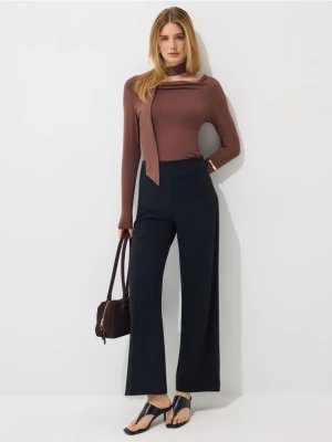 Mohito - Spodnie wide leg - czarny