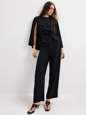 Mohito - Spodnie wide leg - czarny