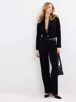 Mohito - Spodnie wide leg - czarny