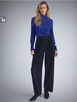 Mohito - Spodnie wide leg - czarny