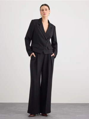 Mohito - Spodnie wide leg - czarny