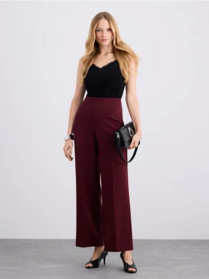 Mohito - Spodnie wide leg - czerwony