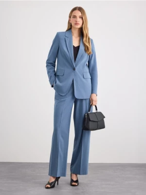 Mohito - Spodnie wide leg - granatowy
